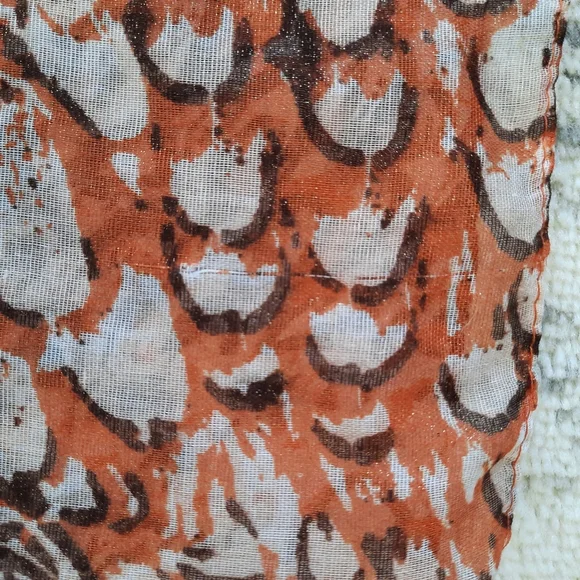 Charming Charlie Large Infinity Scarf Spring Summer Gold Thread - Picture 9 of 13